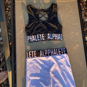 Alphalete sports bra and leggings
